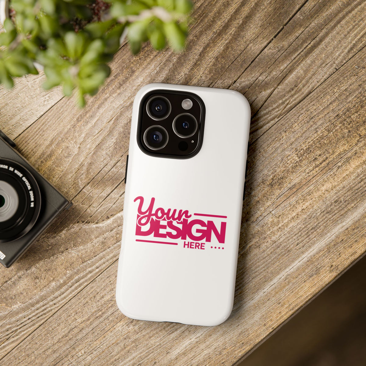 Customizable Tough Phone Case – Personalized Protective Cover with Name or Photo, Shockproof Case for iPhone & Samsung, Durable Gift Idea