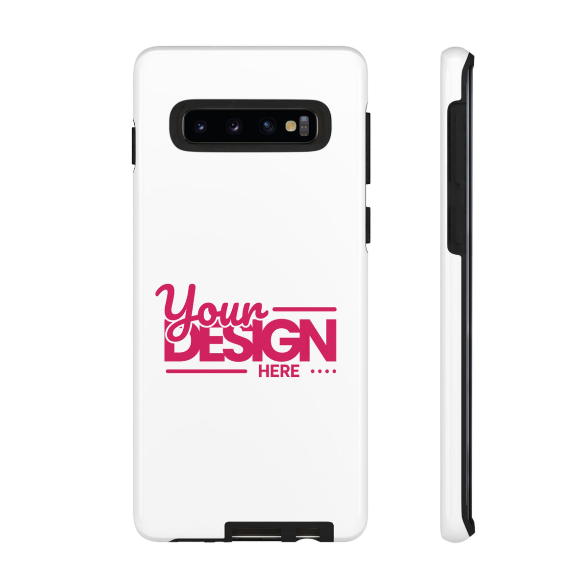 Customizable Tough Phone Case – Personalized Protective Cover with Name or Photo, Shockproof Case for Samsung Phones, Durable Gift Idea