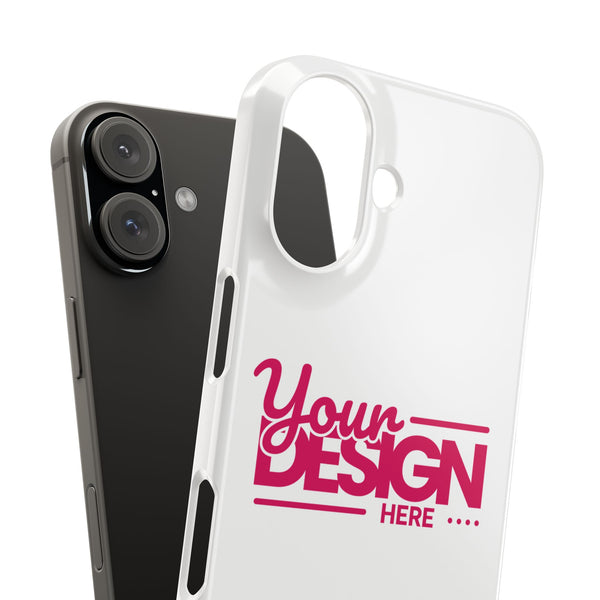 Customizable Slim Phone Case – Personalize Your Design with Name or Photo, Lightweight Protective Cover for iPhone