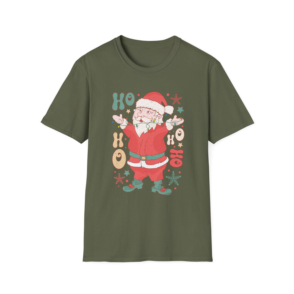 Ho Ho Ho Christmas T-Shirt – Santa Holiday Fun Graphic Tee