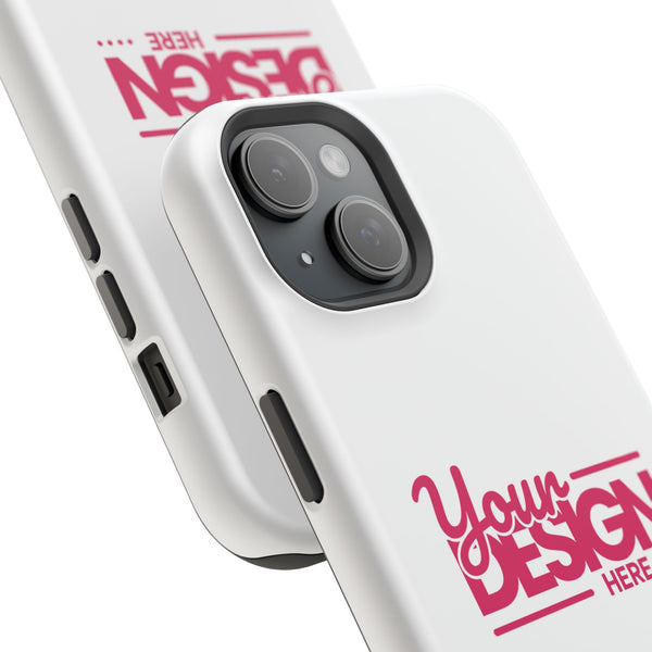 Durable Custom Magnetic Phone Case – Personalized Name or Photo Design, Shockproof Protective Cover for iPhone