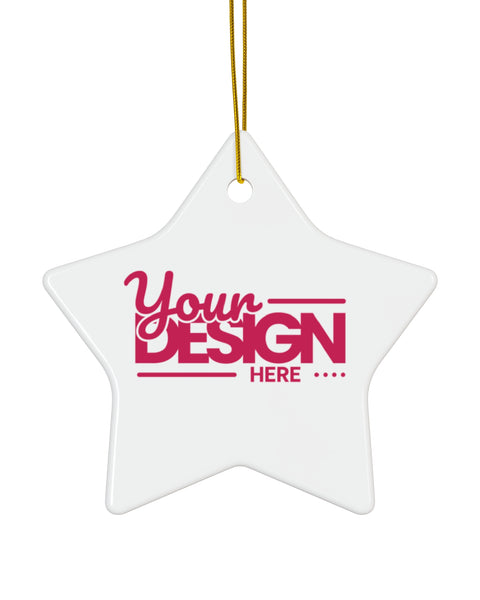 Customizable Ceramic Ornament For Holiday Decor And Personalized Gifts