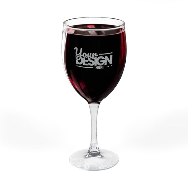 Engraved Wine Glass 10.5oz, Customizable Gift for Wine Lovers, Perfect for Weddings, Anniversaries, Housewarmings, Personalization Available