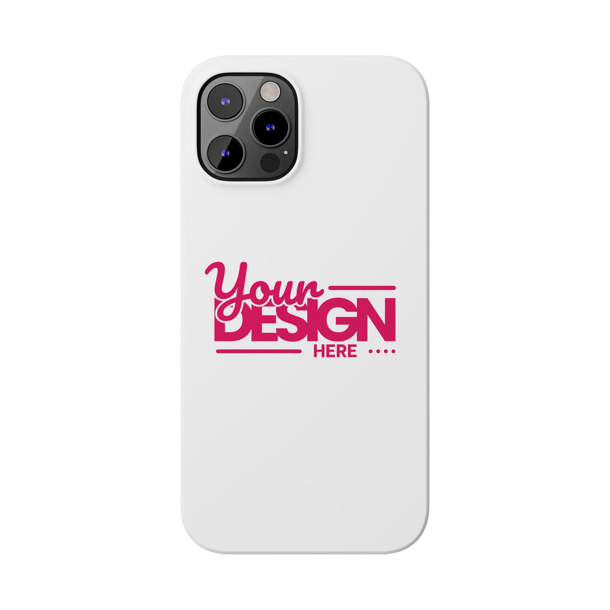 Customizable Slim Phone Case – Personalize Your Design with Name or Photo, Lightweight Protective Cover for iPhone