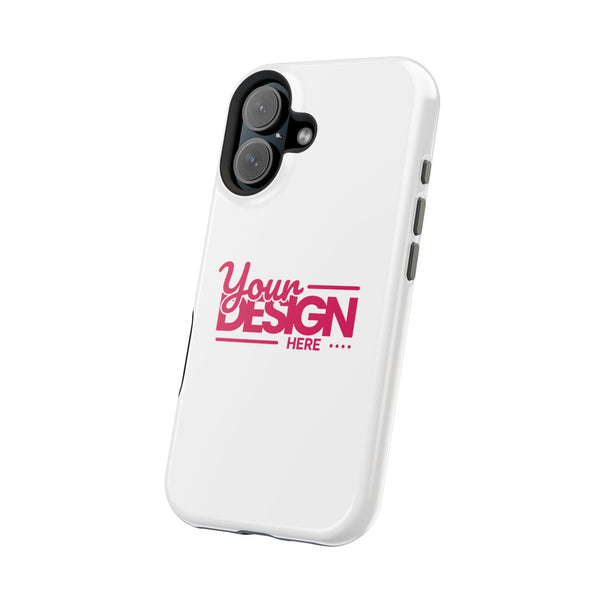 Durable Custom Magnetic Phone Case – Personalized Name or Photo Design, Shockproof Protective Cover for iPhone