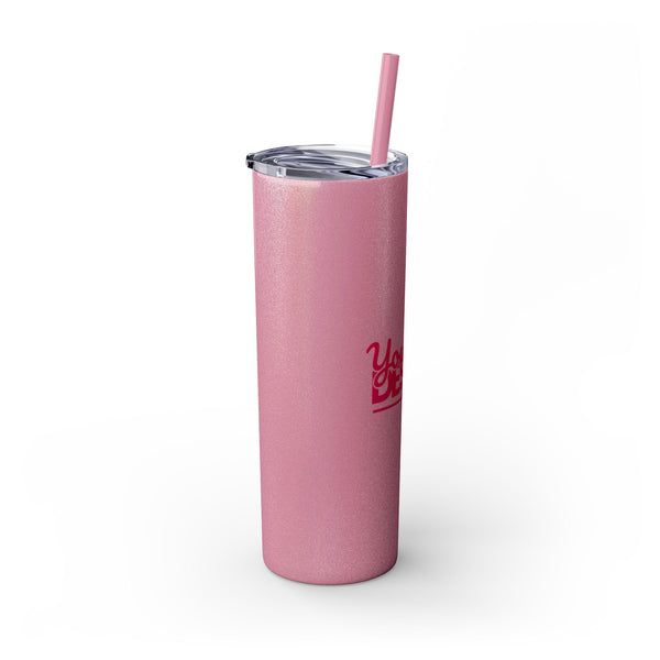 Personalized Skinny Tumbler with Straw, 20oz - Custom Travel Mug, Eco-Friendly Drinkware, Gift for Her, Stylish Hydration, Fun Party Favor