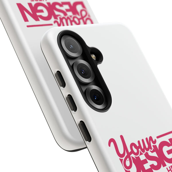 Customizable Tough Phone Case – Personalized Protective Cover with Name or Photo, Shockproof Case for Samsung Phones, Durable Gift Idea
