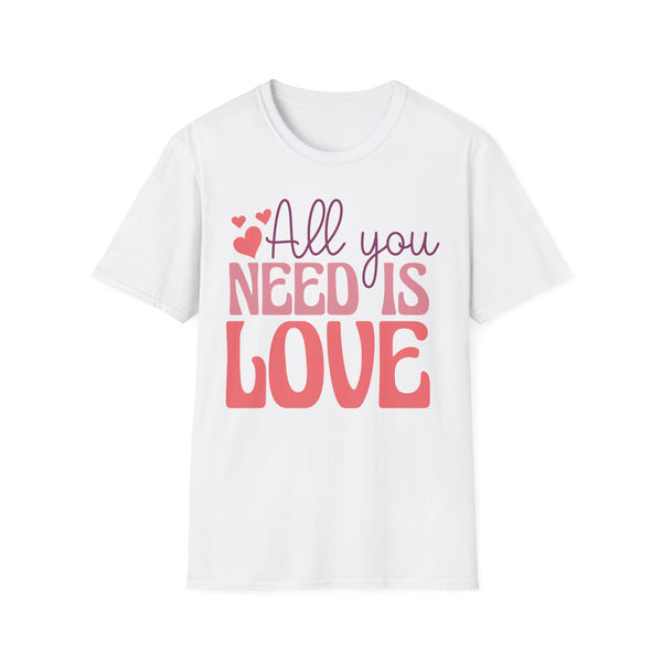 All You Need Is Love Valentine T-Shirt - Love Shirt - Heart Graphic Valentine's Tee