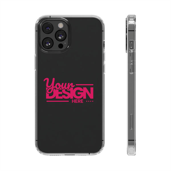 Customizable Clear Impact-Resistant Phone Case – Personalized Name or Photo Design, Transparent Shockproof Cover for iPhone