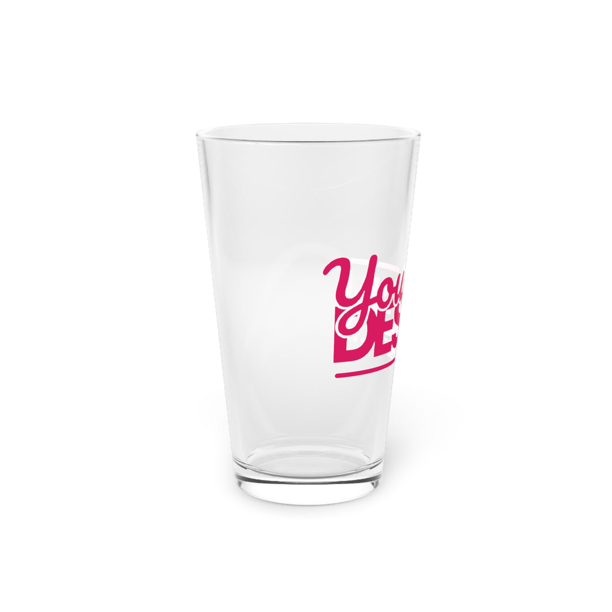 Custom 16oz Pint Glass, Personalized Drinkware for Parties, Gifts, Barware, Wedding Favors, Unique Keepsake