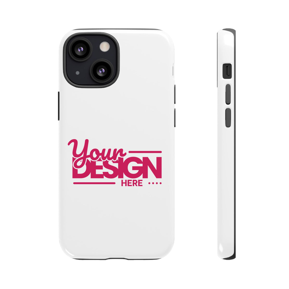 Customizable Tough Phone Case – Personalized Protective Cover with Name or Photo, Shockproof Case for iPhone & Samsung, Durable Gift Idea