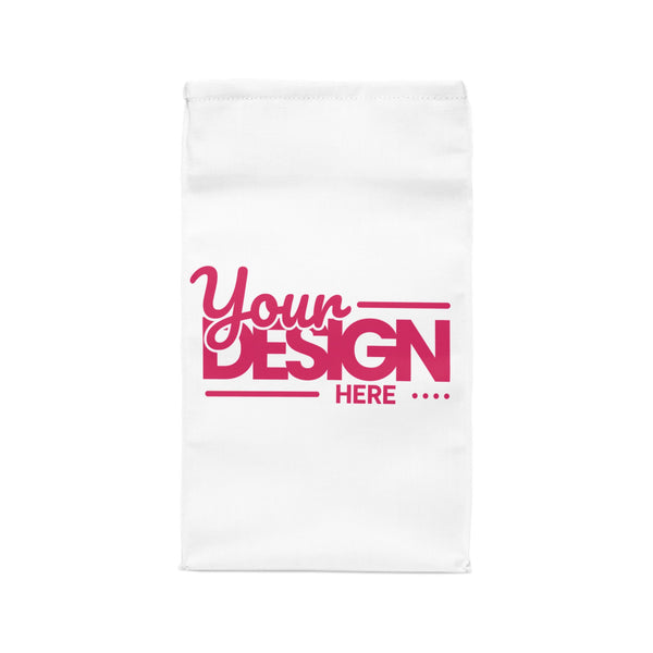 Custom Polyester Lunch Bag – Personalized ‘Your Design Here’ Insulated Tote, Reusable Food Storage Bag for Work, School & Travel