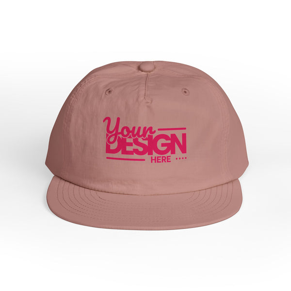 Custom Surf Cap – Lightweight Quick-Dry Recycled Nylon Snapback, Personalized Beach Hat with Breathable Mesh & Relaxed Fi