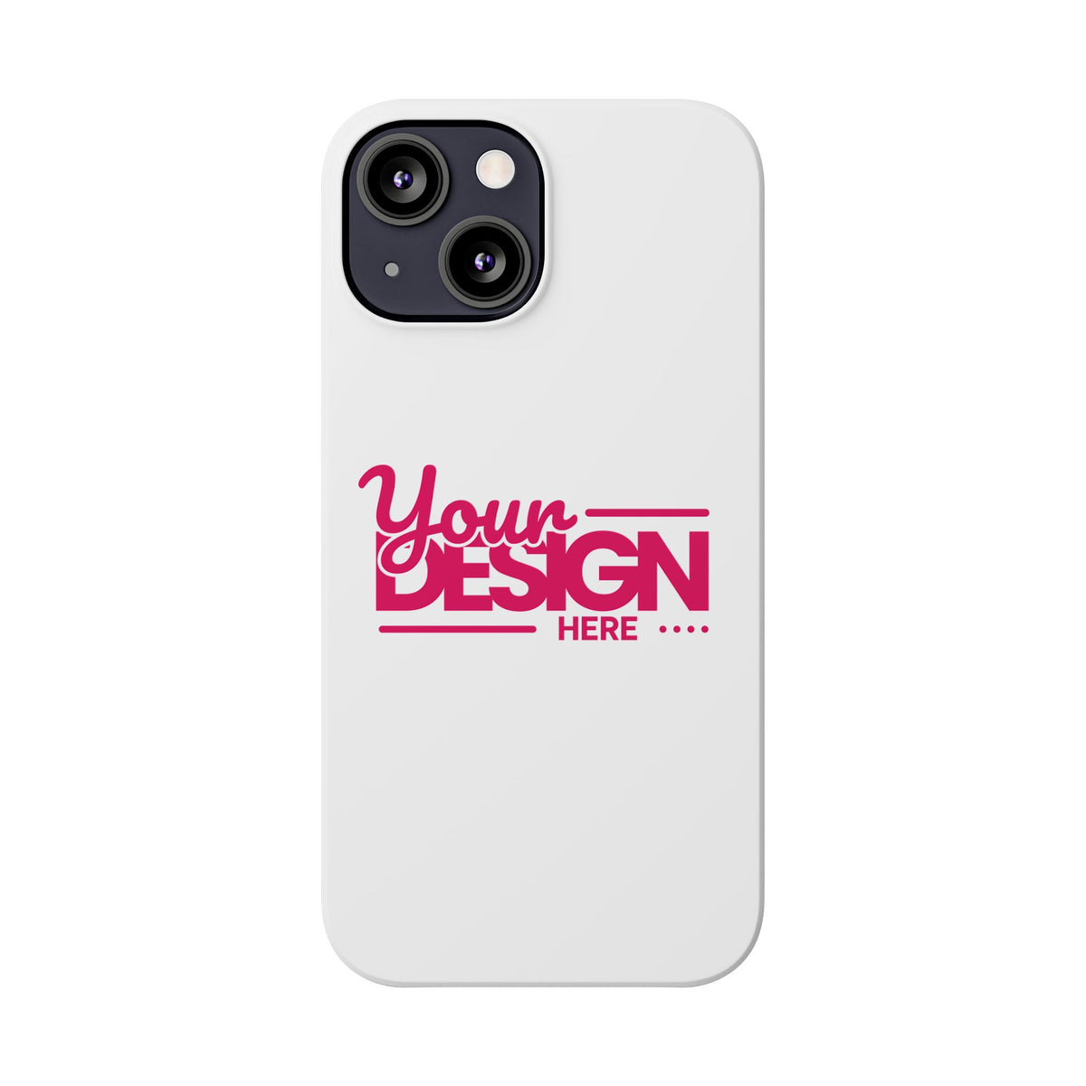 Customizable Slim Phone Case – Personalize Your Design with Name or Photo, Lightweight Protective Cover for iPhone