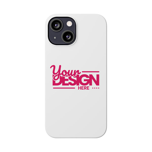Customizable Slim Phone Case – Personalize Your Design with Name or Photo, Lightweight Protective Cover for iPhone