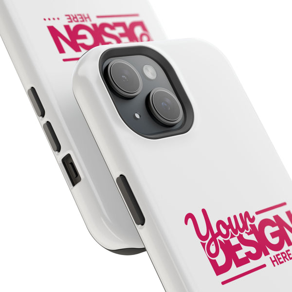 Durable Custom Magnetic Phone Case – Personalized Name or Photo Design, Shockproof Protective Cover for iPhone