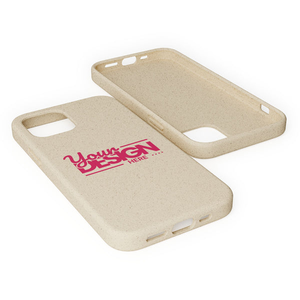 Biodegradable Phone Case – Eco-Friendly Custom Design Cover, Personalized Sustainable Protective Case for iPhone