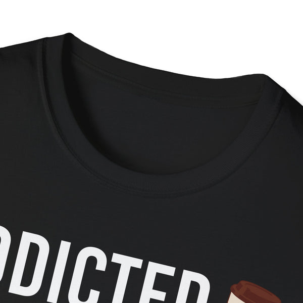 Addicted Coffee and NFT Crypto T-Shirt – Cryptocurrency Shirt for Enthusiasts, Traders, and Meme Lovers