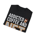 Addicted Coffee and NFT Crypto T-Shirt – Cryptocurrency Shirt for Enthusiasts, Traders, and Meme Lovers