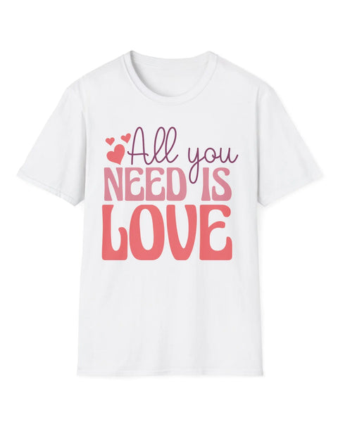 Valentine's Day Love Tee With Heart Graphic T Shirt