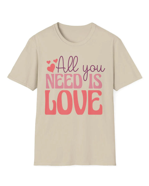 Valentine's Day Love Tee With Heart Graphic T Shirt