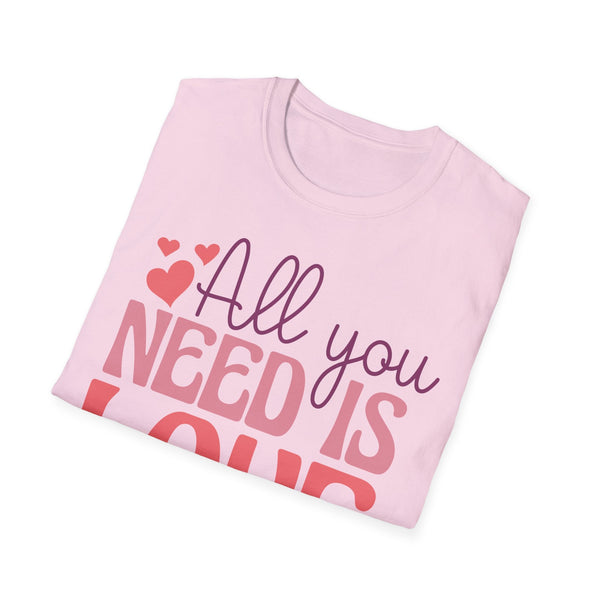 All You Need Is Love Valentine T-Shirt - Love Shirt - Heart Graphic Valentine's Tee