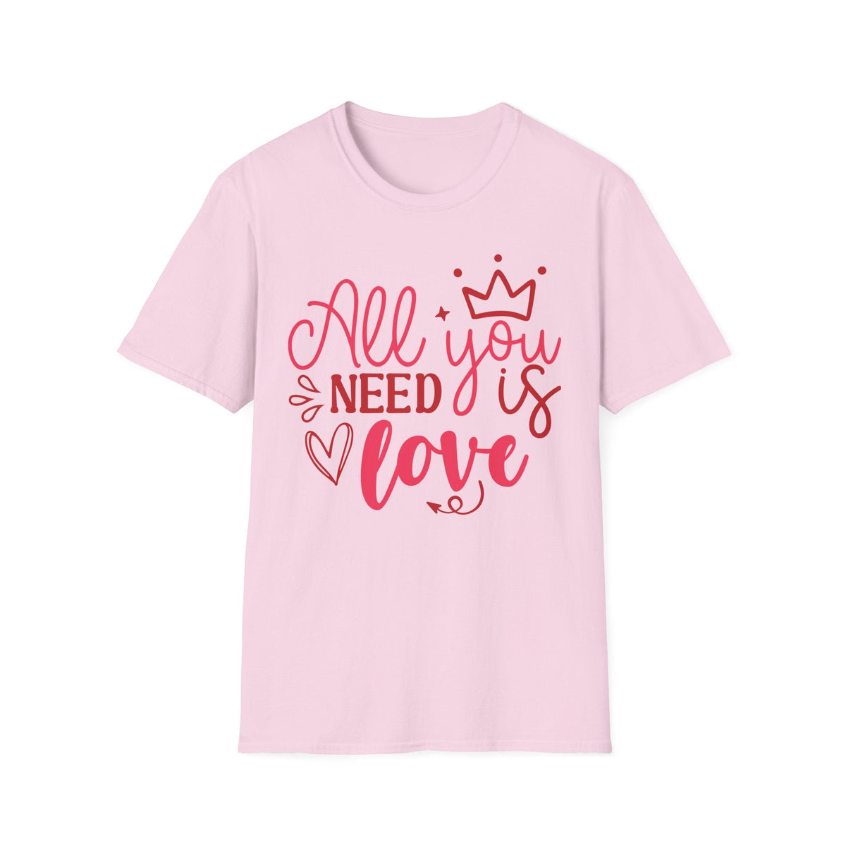 All You Need Is Love Valentine T-Shirt - Love Shirt - Heart Graphic Valentine's Tee