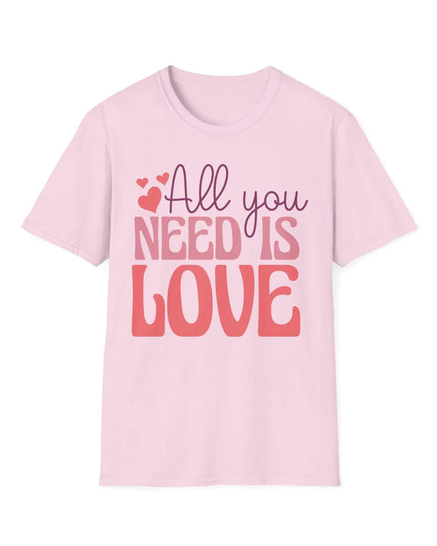 Valentine's Day Love Tee With Heart Graphic T Shirt