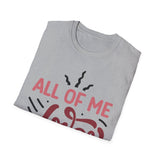 All of Me Loves All of You Valentine T-Shirt - Love Shirt - Heart Graphic Valentine's Tee