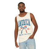 America 1776 Land of the Free Unisex Garment-Dyed Tank Top