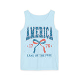 America 1776 Land of the Free Unisex Garment-Dyed Tank Top