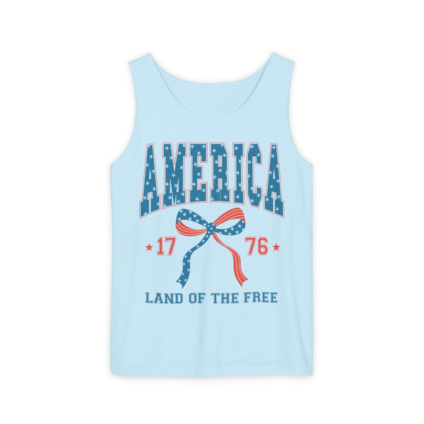 America 1776 Land of the Free Unisex Garment-Dyed Tank Top