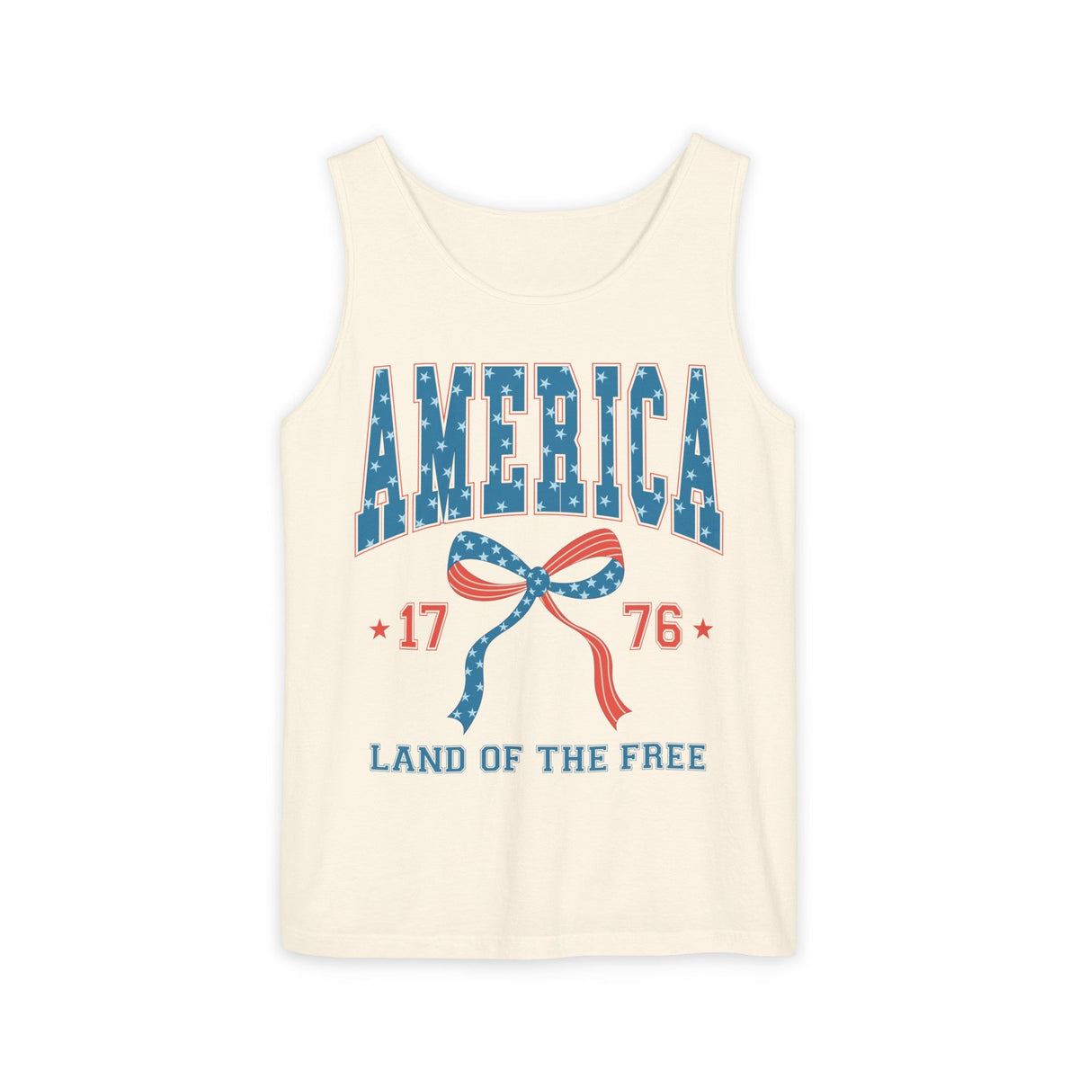 America 1776 Land of the Free Unisex Garment-Dyed Tank Top