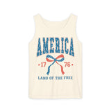 America 1776 Land of the Free Unisex Garment-Dyed Tank Top