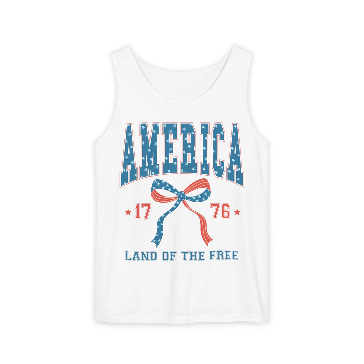 America 1776 Land of the Free Unisex Garment-Dyed Tank Top