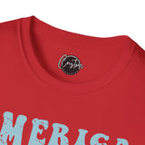 America 2 - 4th of July shirt, USA flag shirt, Red white blue tee, Patriotic - t-shirt, American pride tee