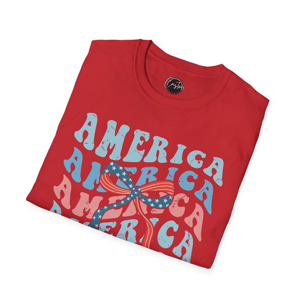 America 2 - 4th of July shirt, USA flag shirt, Red white blue tee, Patriotic - t-shirt, American pride tee