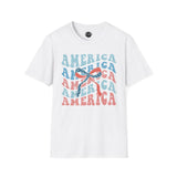 America 2 - 4th of July shirt, USA flag shirt, Red white blue tee, Patriotic - t-shirt, American pride tee