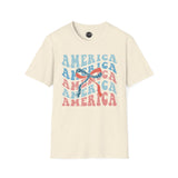 America 2 - 4th of July shirt, USA flag shirt, Red white blue tee, Patriotic - t-shirt, American pride tee