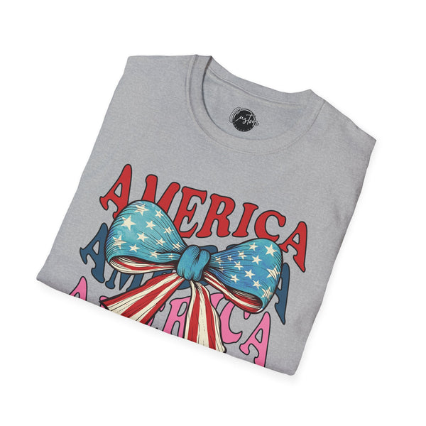 America July 4th - 4th of July shirt, USA flag shirt, Red white blue tee, Patriotic - t-shirt, American pride tee