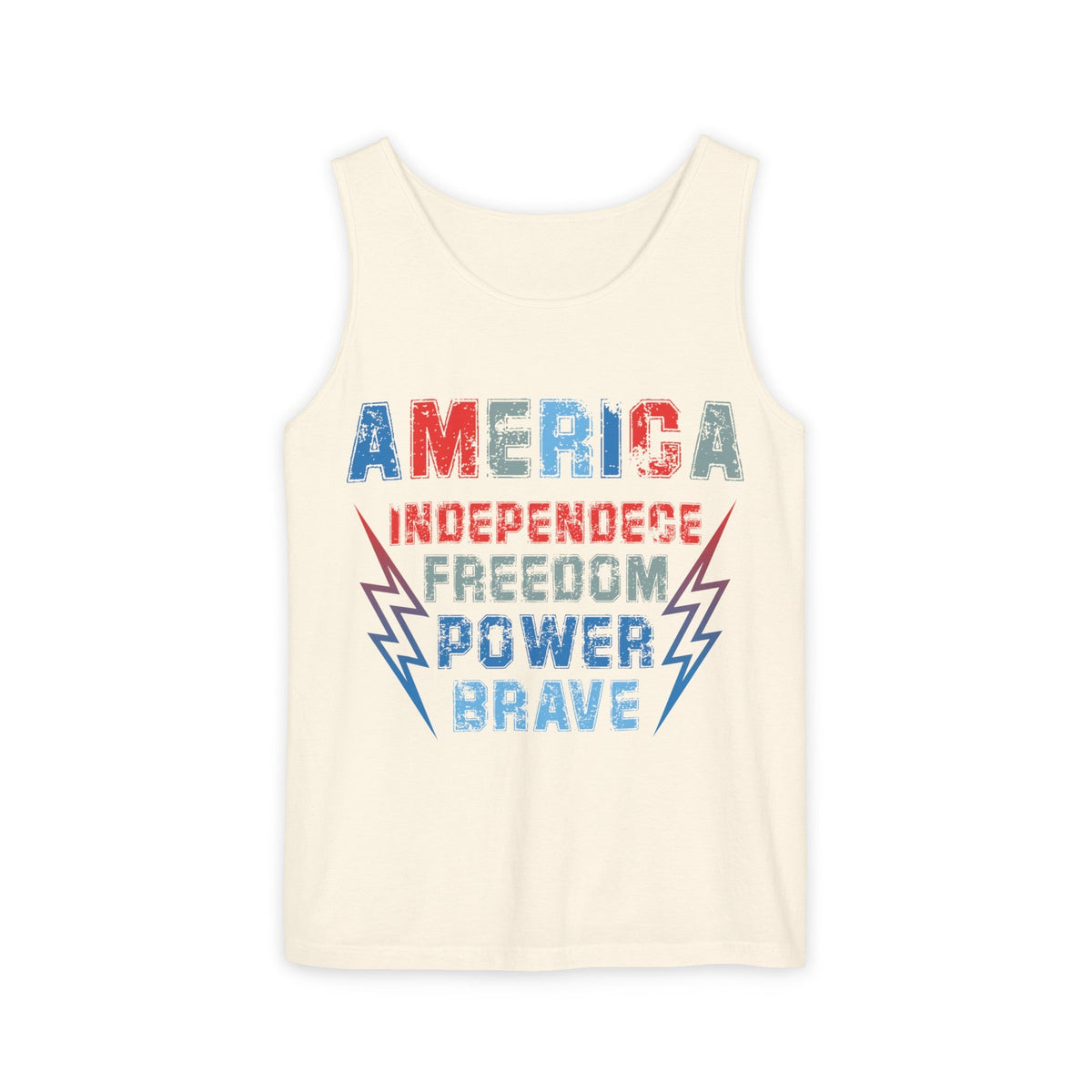 America Unisex Garment-Dyed Tank Top