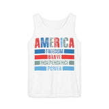 America Unisex Garment-Dyed Tank Top