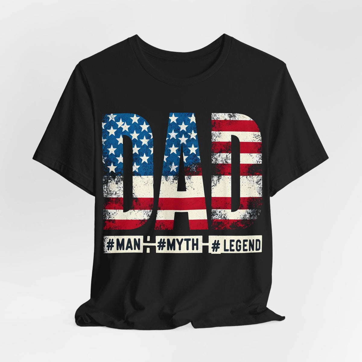 American Dad T-Shirt - The Man, The Myth, The Legend - Classic Black Short Sleeve