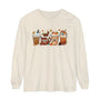 Autumn Vibes Pumpkin Spice Latte Lovers Long Sleeve T-Shirt - Cozy Fall Coffee Art Tee