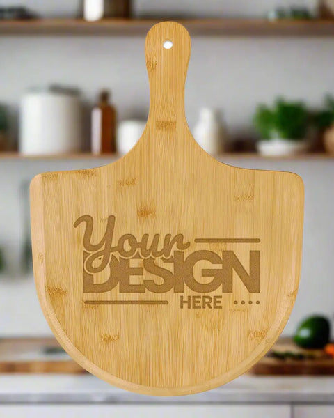 Engraved Bamboo Pizza Board Personalized Gift for Pizza Lovers Kitchen Decor