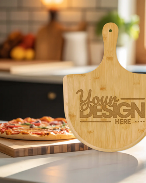 Engraved Bamboo Pizza Board Personalized Gift for Pizza Lovers Kitchen Decor