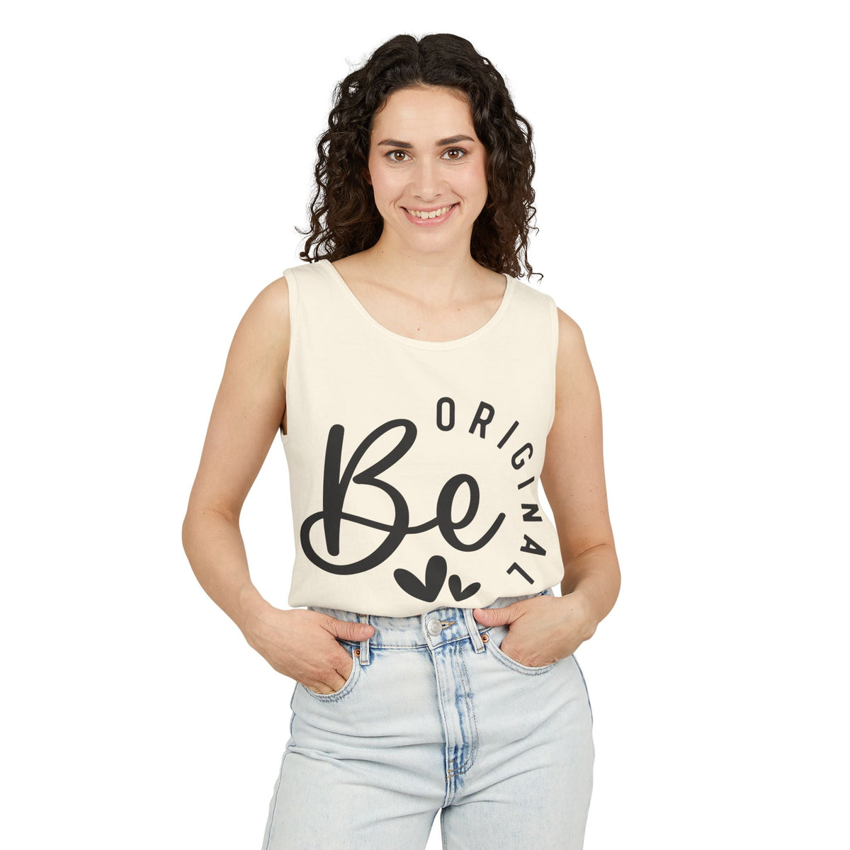 Be Original Tank Top - Inspirational Women's Graphic Tank - Casual Summer Top - Motivational Sleeveless Shirt