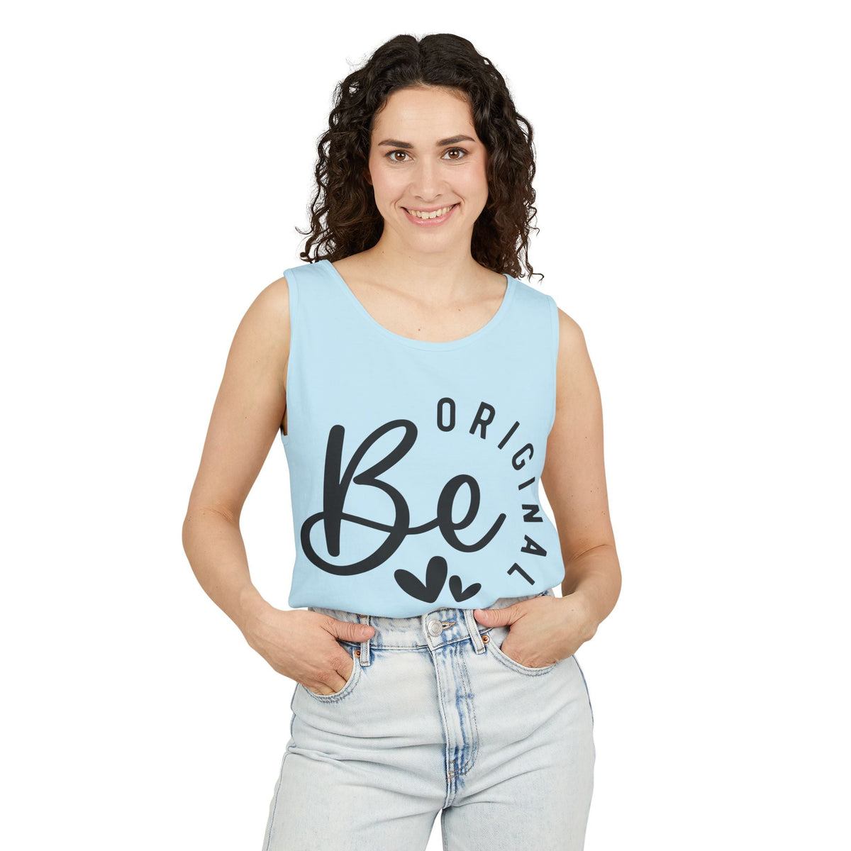 Be Original Tank Top - Inspirational Women's Graphic Tank - Casual Summer Top - Motivational Sleeveless Shirt