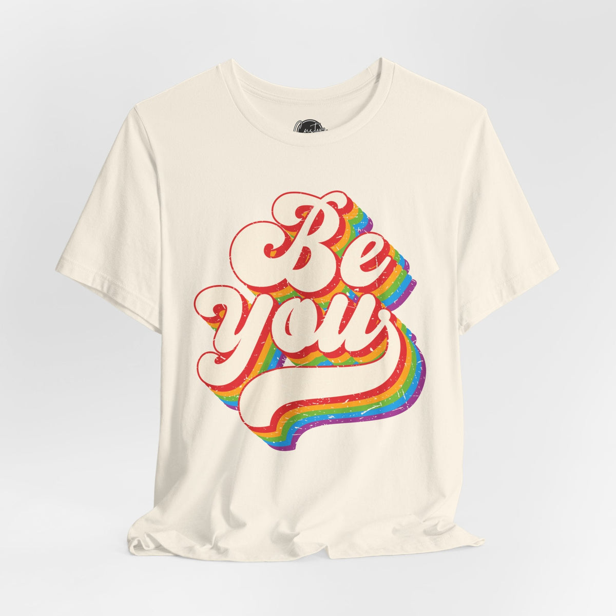 "Be You" LGBTQ Pride T-Shirt - Celebrate Gay Pride Month - Vibrant Black Short Sleeve