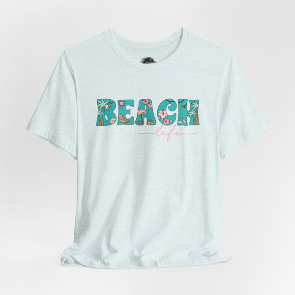 Beach Life T-Shirt - Coastal Chic Tee | Lake Life Shirt | Summer Graphic Top | Trendy Vacation Wear